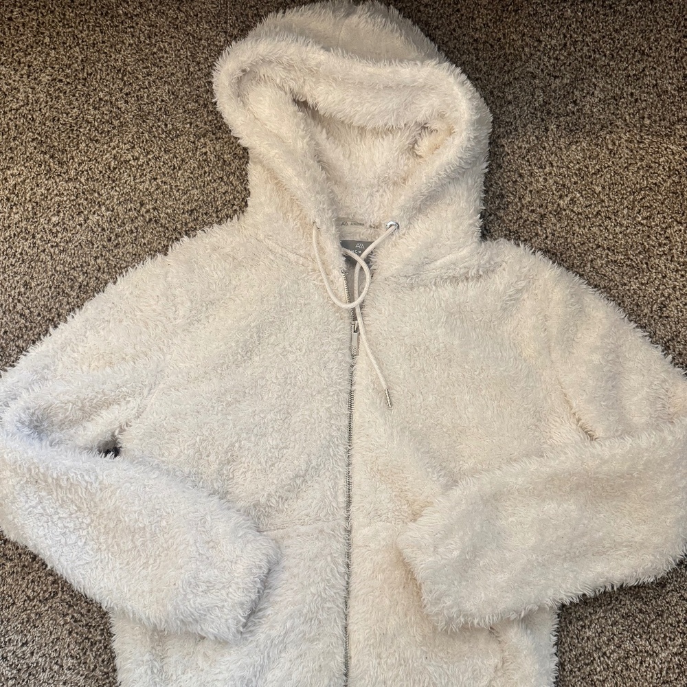 Fluffy zip hoodie